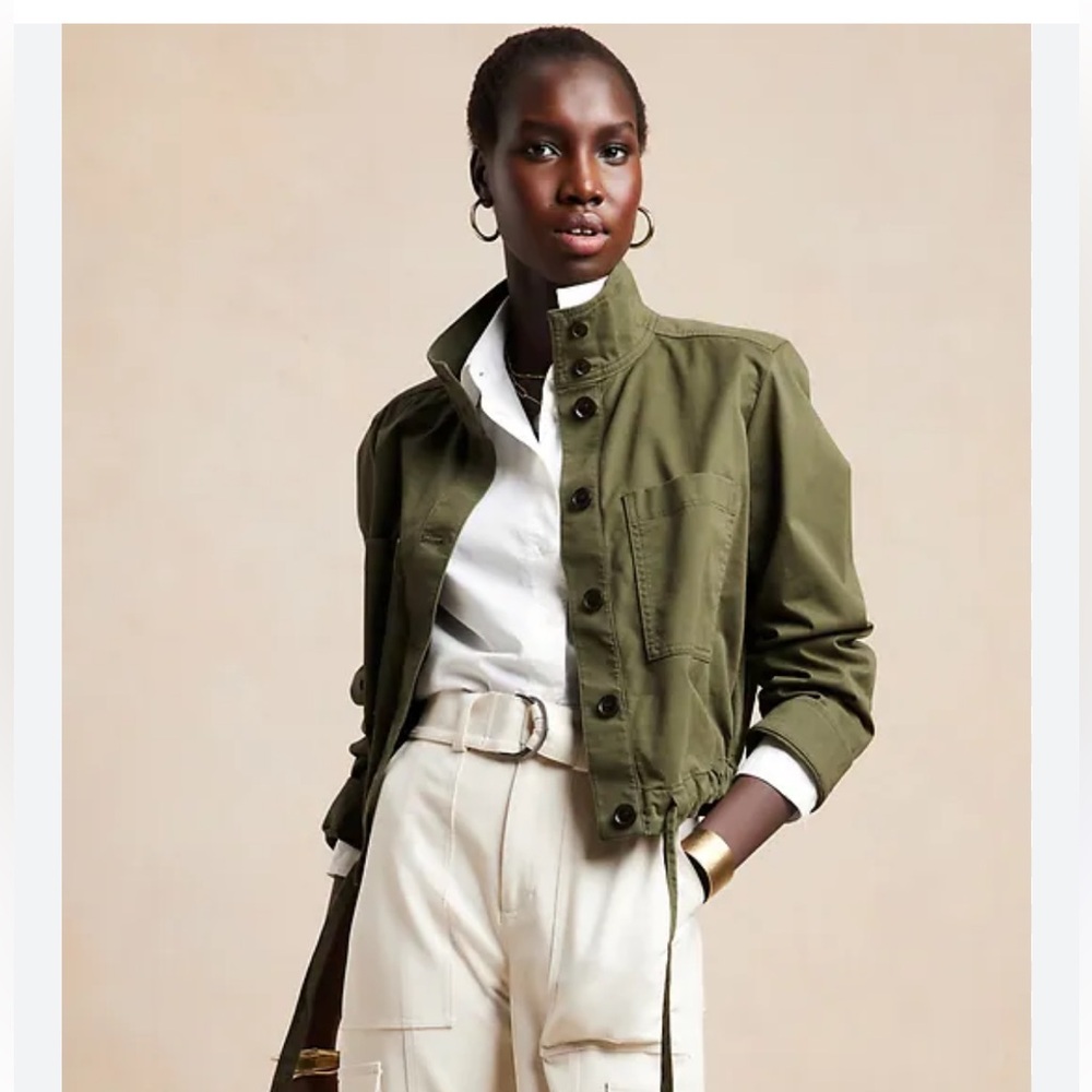 Banana Republic Khaki Green Field Jacket